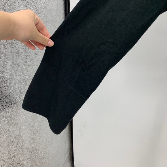 RLX Ralph Lauren Sweater Womens L Large Black Turtleneck Drop Shoulder Split Hem - Picture 6 of 15